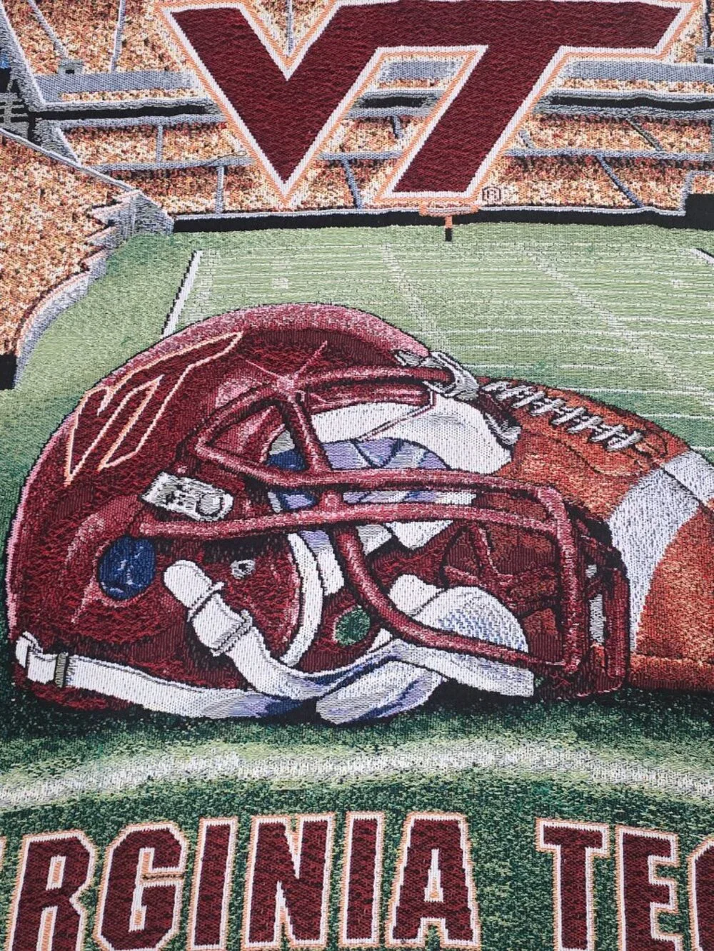 Virginia Tech Hokies Tapestry Throw Blanket 43x54